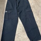 Wrangler Relaxed Fit Cargo Pants Work Skate Black Mens Size 36X30