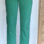 Edikted Button Front Wide Leg Petite Jeans Size Xsmall Green