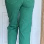 Edikted Button Front Wide Leg Petite Jeans Size Xsmall Green