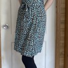 Vintage Diane von Furstenberg Size 2 100% Silk Wrap Dress Teal Brown White Vintage Diane von Furstenberg Size 2 100% Silk Wrap Dress Teal Brown White
