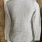 L.L. Bean Sweater Womens Size XS Ivory Knit Long Sleeve Fisherman Cozy Winter