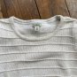 L.L. Bean Sweater Womens Size XS Ivory Knit Long Sleeve Fisherman Cozy Winter