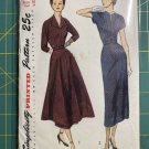 Vintage 1949 Simplicity Pattern 2954 Misses One Piece Dress Sz 16/34 Cut