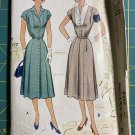 McCall 8456 Vintage 1951 Dress Pattern Sz 12 Bust 30”