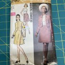 Vtg Simplicity Pattern 8590 Designer Fashion Ladies Dress with Jacket Sz 12 B34