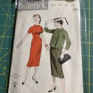 Vintage 1950's Butterick Pattern 8295 Pencil Dress with Jacket  Sz 12 Bust 32