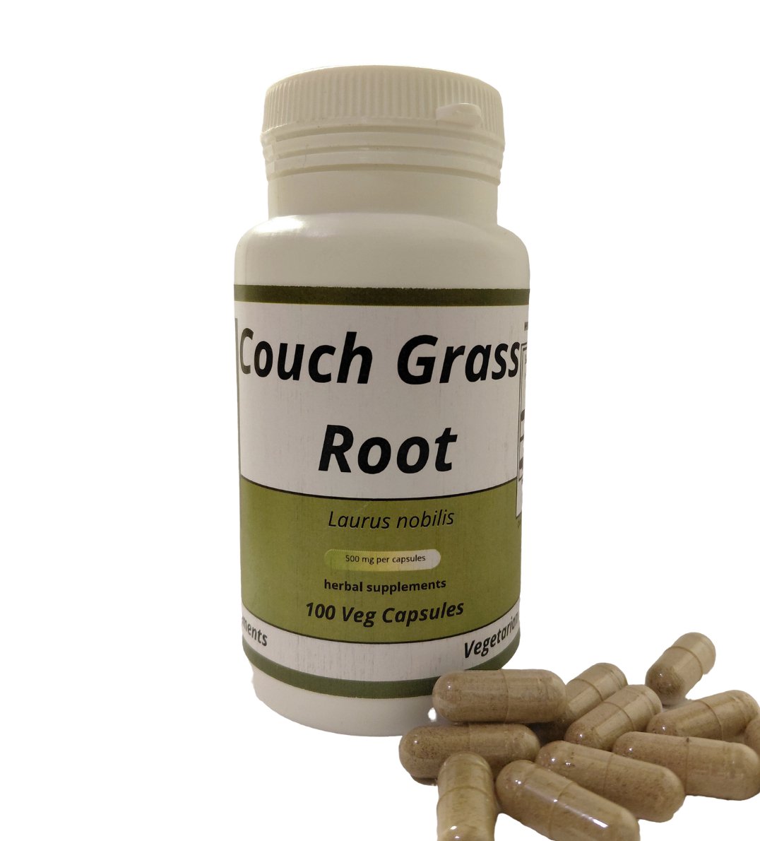 Couch Grass root ( Elytr&Atilde;&shy;gia) Capsules - 500 mg  100 Vegan Capsules Herbal
