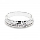 0.27 Ct Natural Diamond Band Ring by Tanache in 10KT Gold for Women