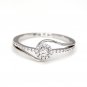 0.2 Ct Natural Diamond Engagement Ring by Tanache in 10KT Gold for Women