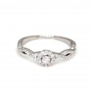 0.21 Ct Natural Diamond Engagement Ring by Tanache in 10KT Gold for Women