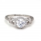 0.6 Ct Natural Diamond Engagement Ring by Tanache in 10KT Gold for Women