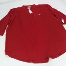 UG Apparel NCAA Nebraska Cornhuskers Womens Classic Button Down Tunic Top XL
