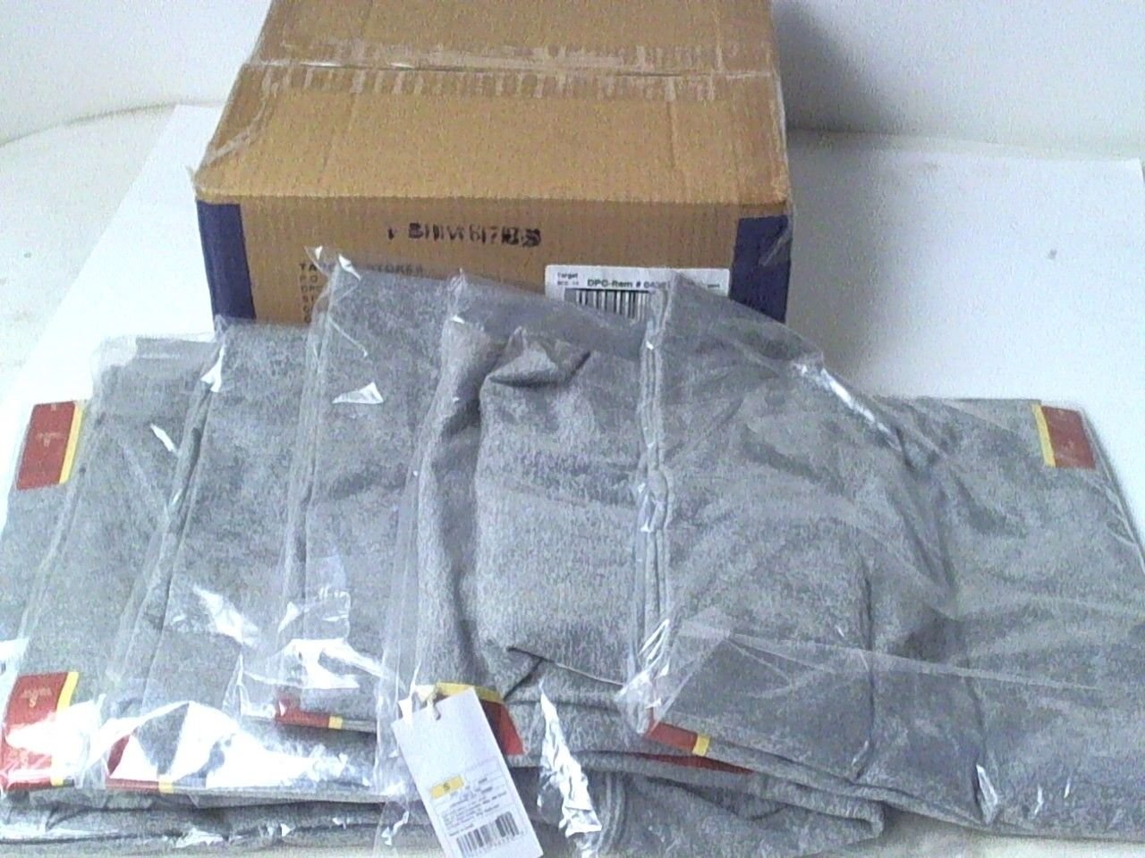Dozen Mossimo Athletic Fit Small V-Neck Tee Hardware Grey New With Tags--Case 12