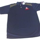 Mens OVB Old Varsity Brand NCAA Arizona Wildcats Navy Wicking Polo Shirt MD