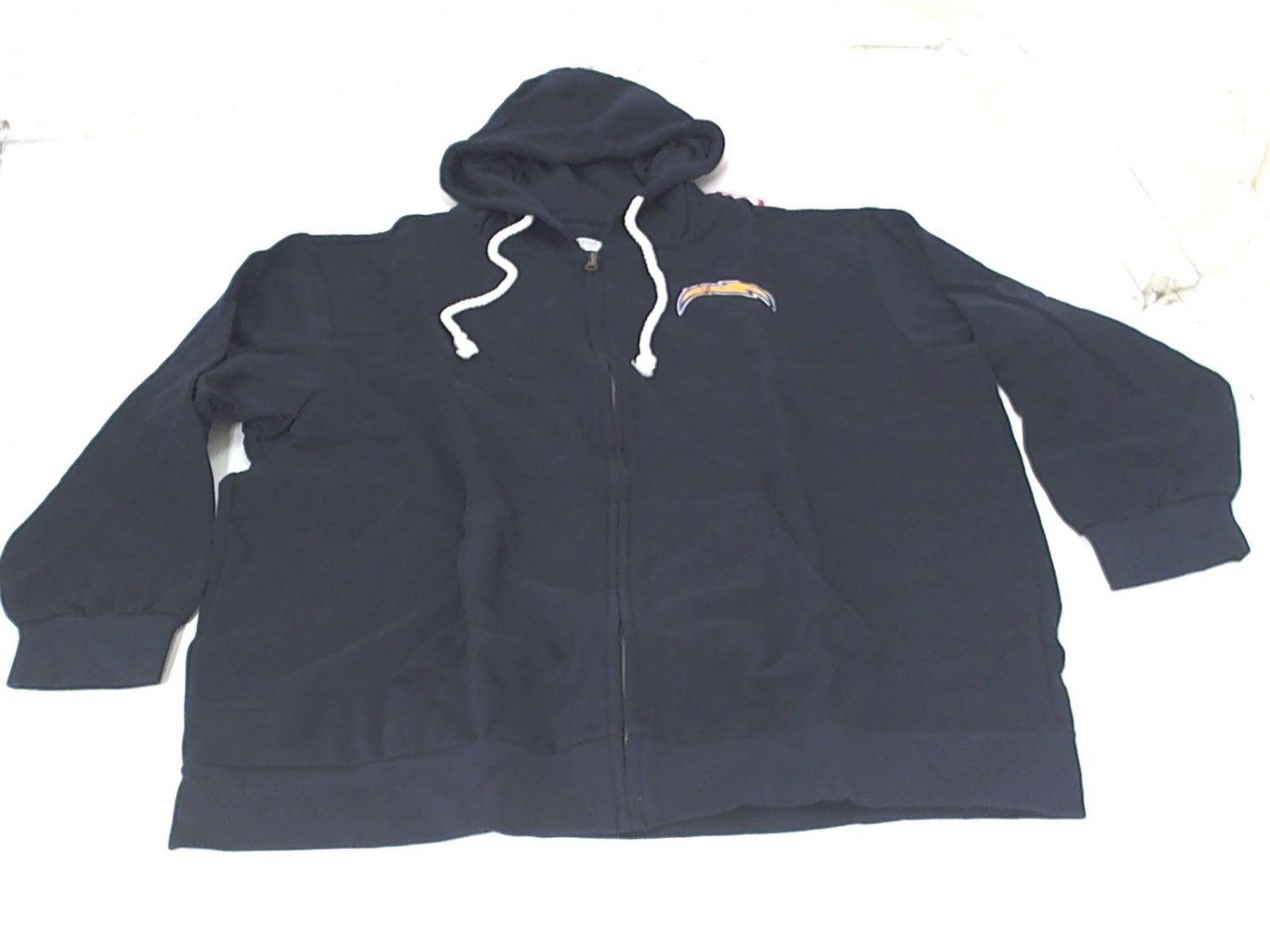 NFL Team Apparel San Diego Chargers Womens Full Zip Fleece Hoody Hoodie Navy XL
