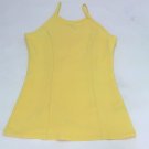 Yoyo 5 Juniors High Neck Fitted Tank Top Bright Yellow Medium