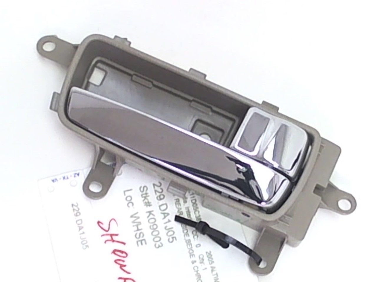 2005 Nissan Altima Interior Right Handle Rear Door Handle Chrome Beige