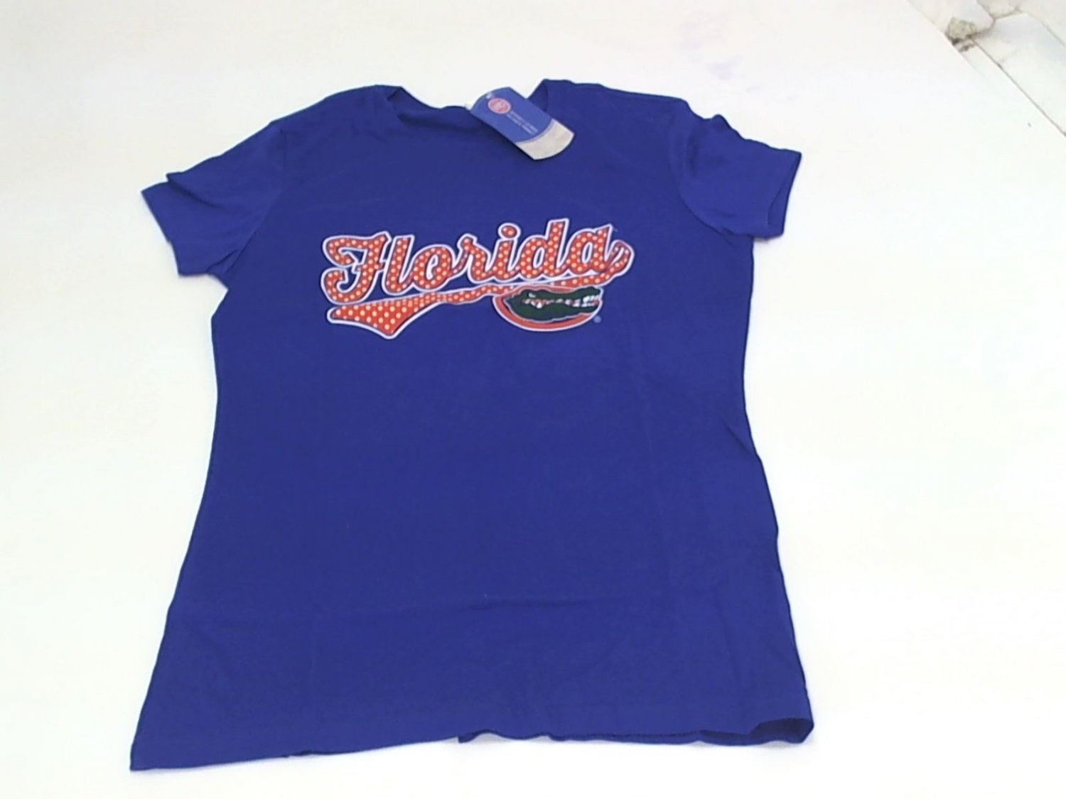 Ouray NCAA UF Florida Gators Womens Polka Dotsie Vintage Sheer Tee T-Shirt LRG