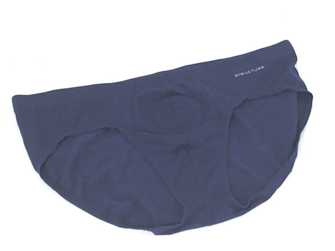 Structure Mens 100% Cotton Contour Pouch Bikini Brief Navy Blue X-Large 40-42
