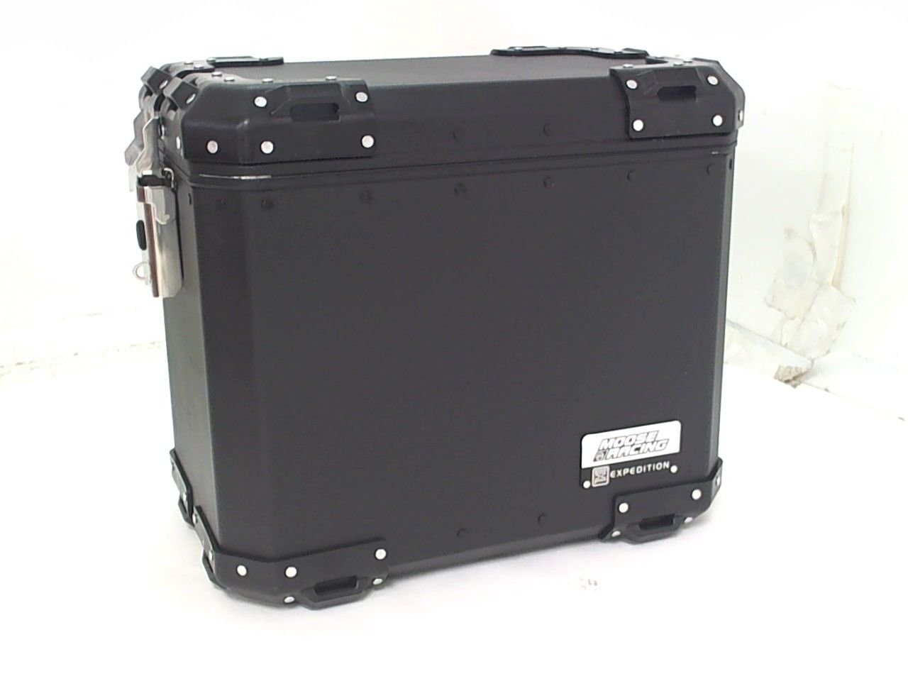 Moose Racing Expedition Aluminum Side Case Saddlebag Black with Organizer
