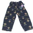 NFL Team Apparel New Orleans Saints Kids Childs Toddler Sleep Pants 2T