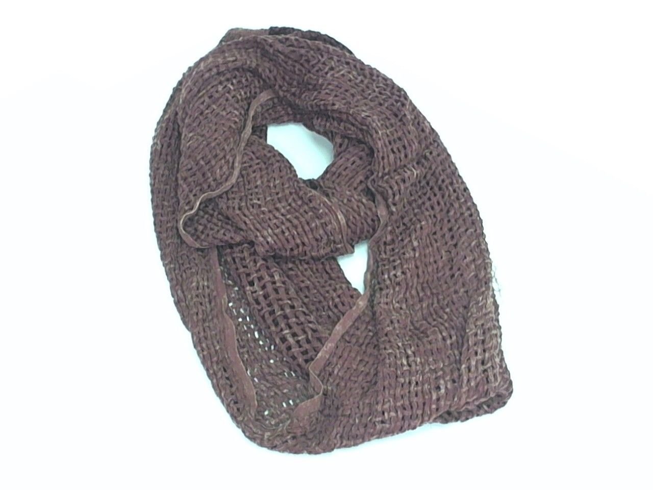 BCBGeneration Womens Open Weave Soft Knit Infinity Loop Scarf Cowl Marled Brick