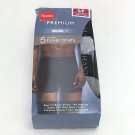 Hanes Premium Original Fit Mens Tagless Boxer Briefs Cotton Blend 5-Pack Small