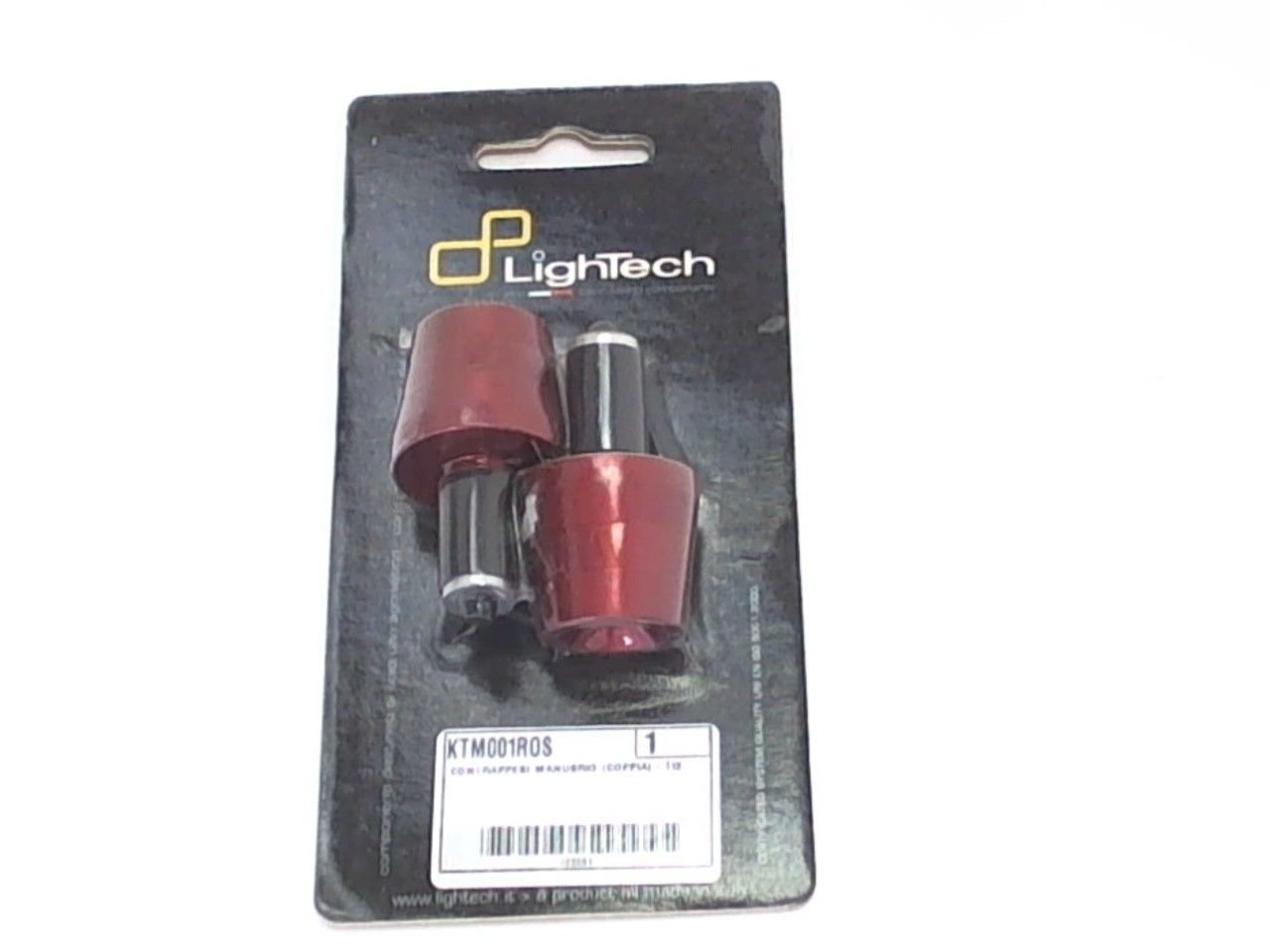 Lightech Red Handlebar Weights Balancers Fits Ducati 2011-15 Diavel 2008-11 848