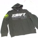 Shift Racing Stockade Syndicate MX Fleece Zip Up Hoodie Motocross Hoody Army SM