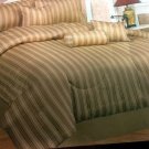 Estex Home Fashions 7 Piece Sharon Comforter Set, Queen, Gold