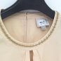 ECI New York Womens Soft Ruffle Front Embelished Blouse Frosted Almond Medium