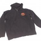 Thor Motorcross Mens Division Zip up Hoodie MX Sweatshirt Moto Hoody Black M
