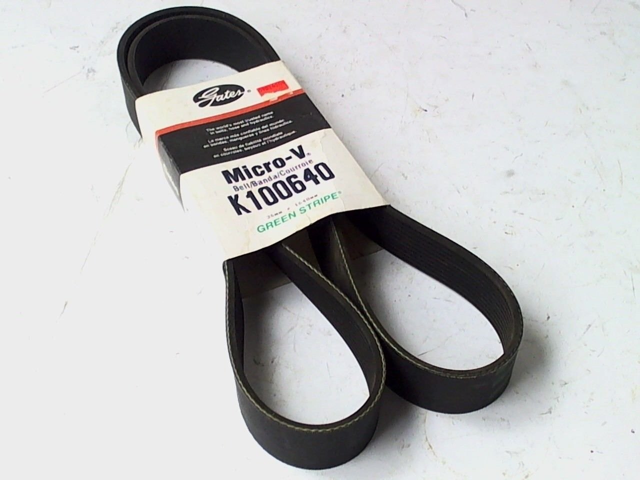 Gates K100640 MicroV Serpentine Belt Green Stripe 36x1640mm