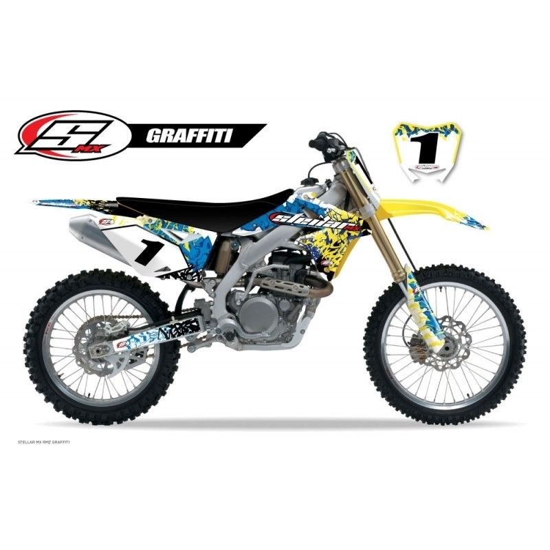 Stellar MX Graffiti Graphic Kit For 2010-2013 Suzuki RMZ 250 Motorcycle Bodywork