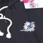 NFL Team Apparel Miami Dolphins Womens Full Zip Fleece Hoody Hoodie Black 4X