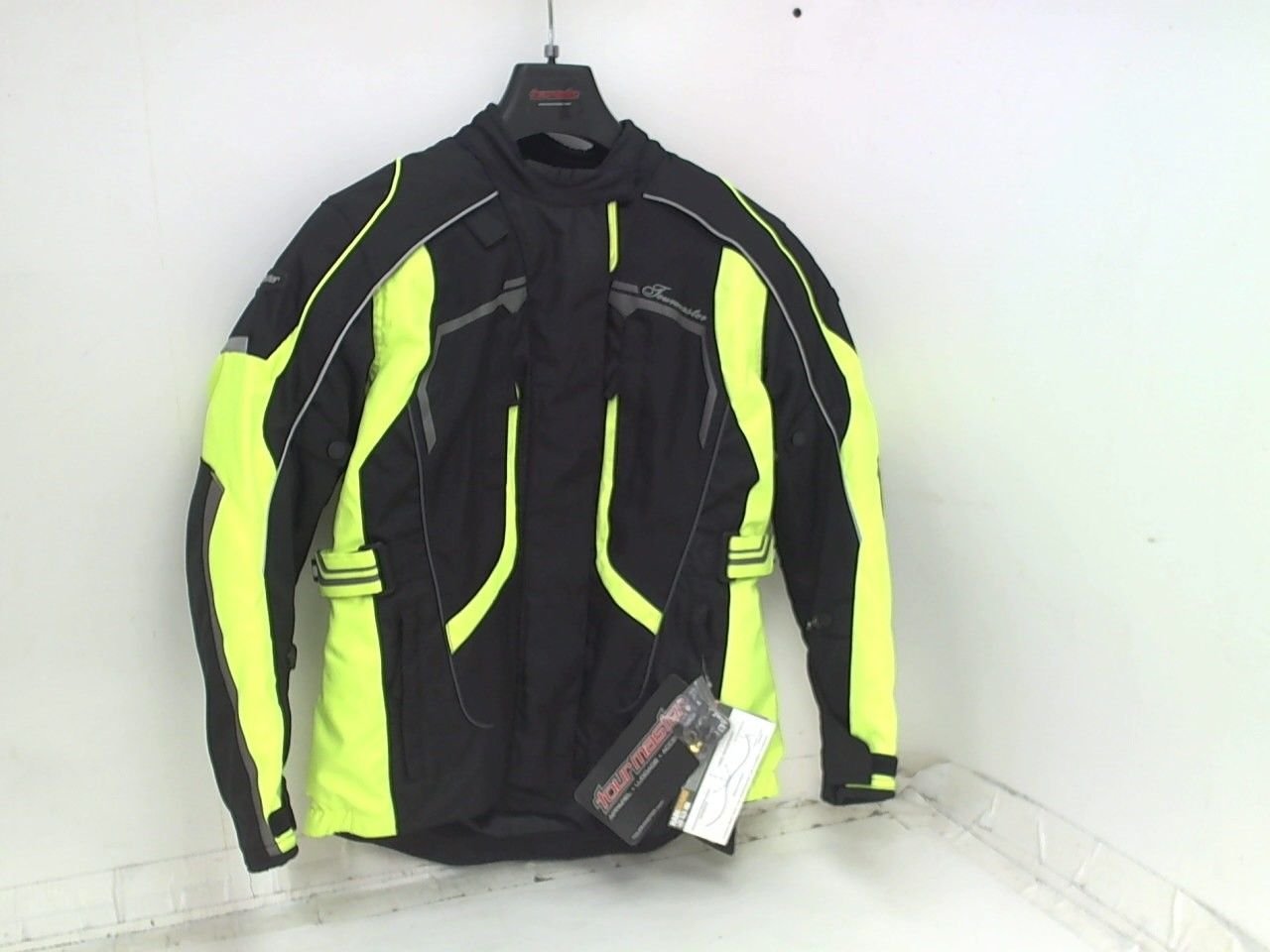 Tourmaster Textile Adventure Riding Motorcycle Touring Jackets Hi-Viz Yellow Med