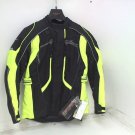 Tourmaster Textile Adventure Riding Motorcycle Touring Jackets Hi-Viz Yellow Med