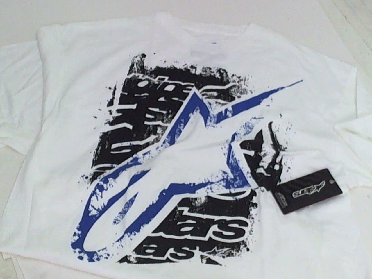 New AlpineStars Knockout BB Tee Size X-Large White & Black Short Sleeve T-Shirt
