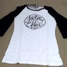 Factory Effex MX Motorcycle Womens Mojave Graphic Raglan T-Shirt L White / Black