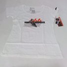 KTM Womens Kurt Caselli KCF Baja Tee Graphic Scoop Neck T-Shirt Tee White Small