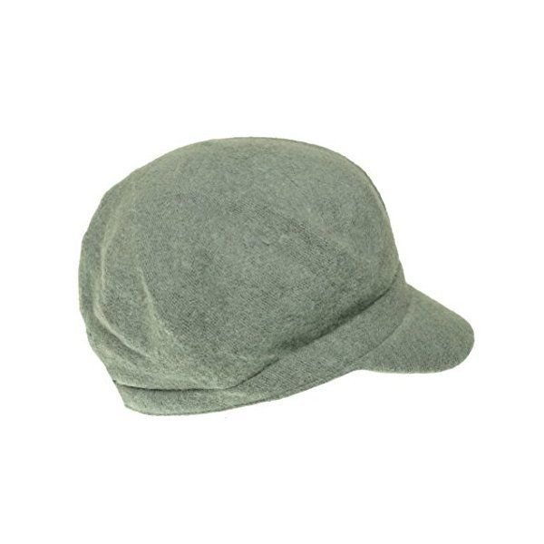 August Hat Company Womens Melton Modboy Newsboy Hat Cap Grey One Size