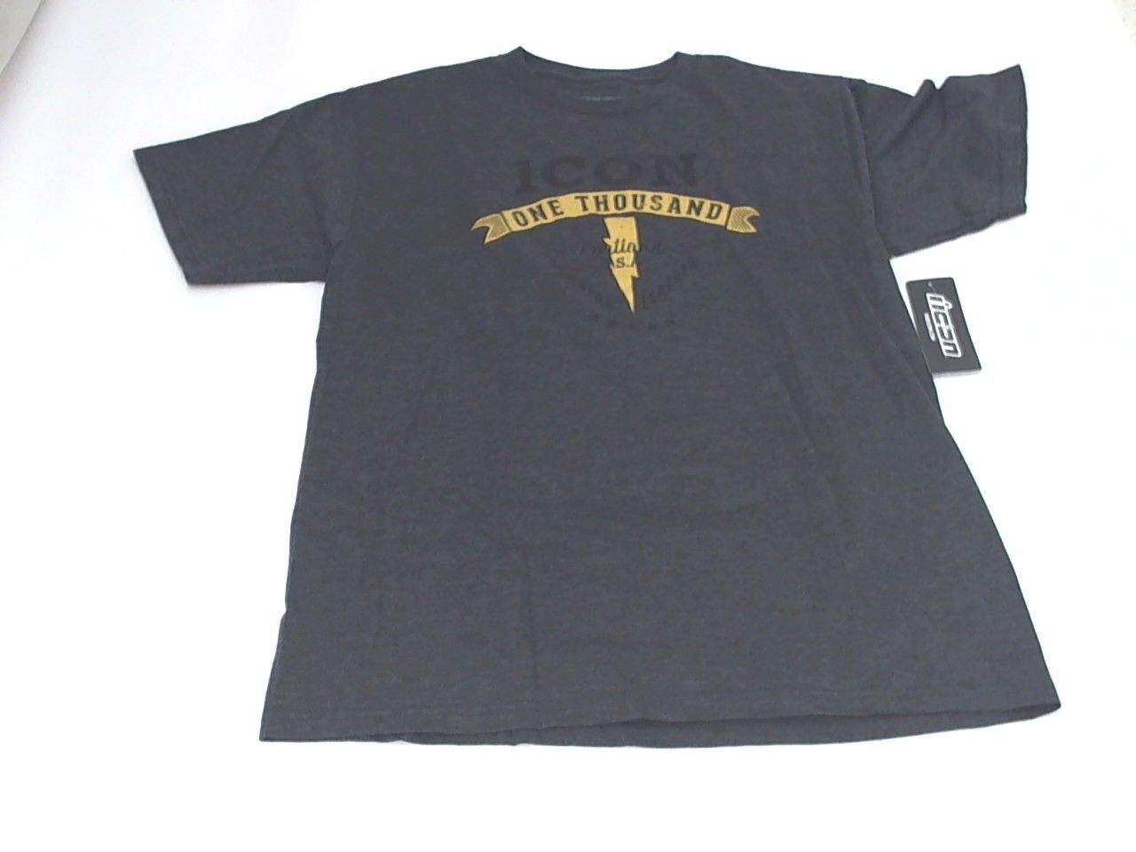 ICON 1000 Racing Motorcross MX Motorcycle Two Timer Graphic T-Shirt M Charcoal