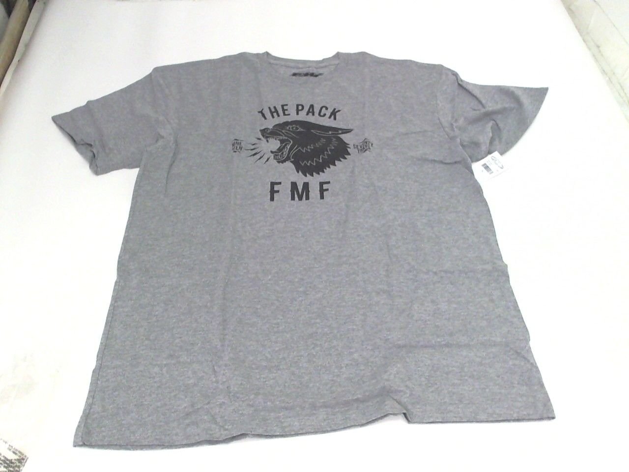 FMF Racing Motorcross MX GP Motorcycle The Pack Graphic T-shirt L Heather Grey