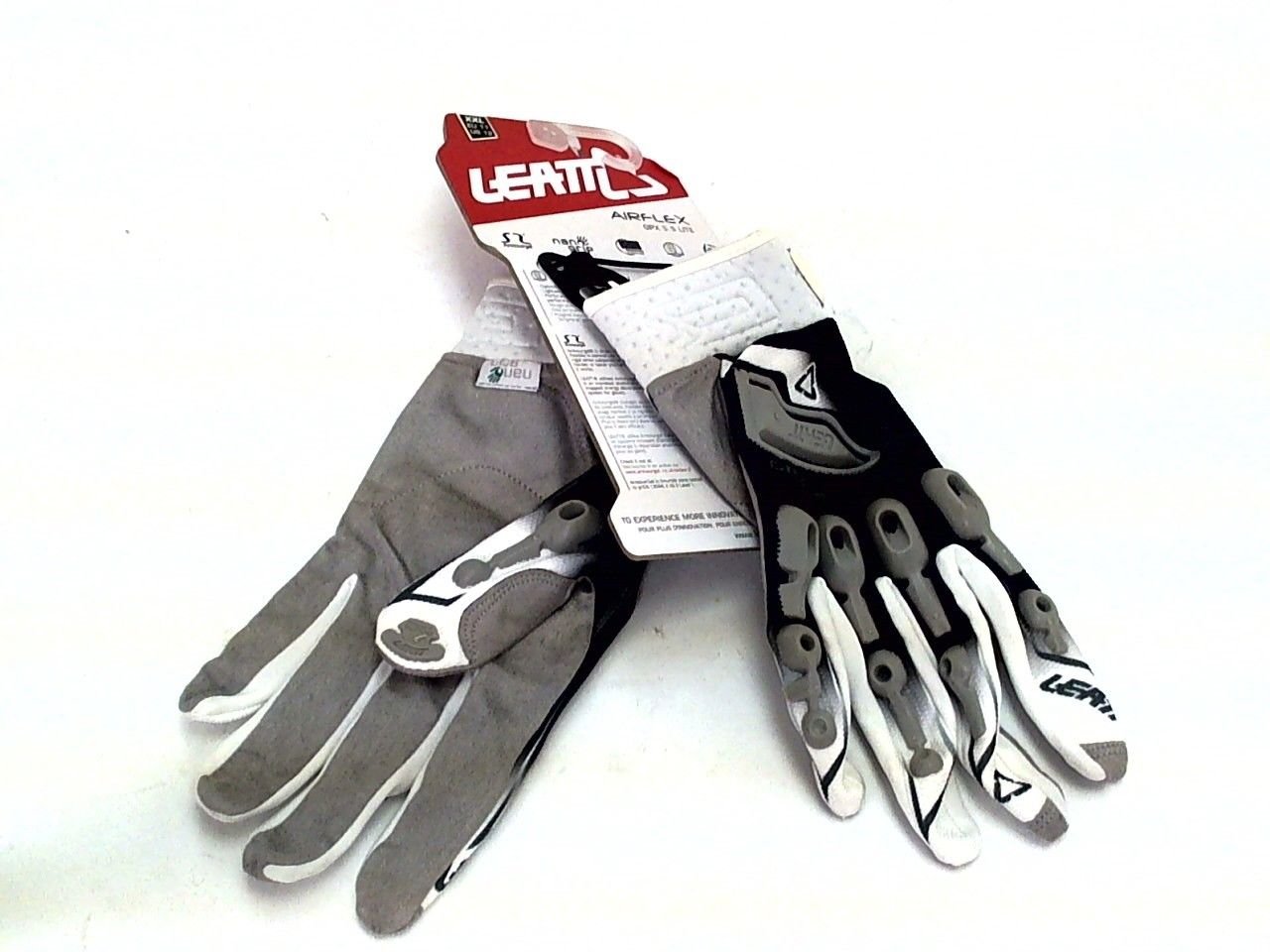 Leatt GPX 5.5 Lite Off-Road Dirt Bike Motorcycle Gloves White & Black XXL