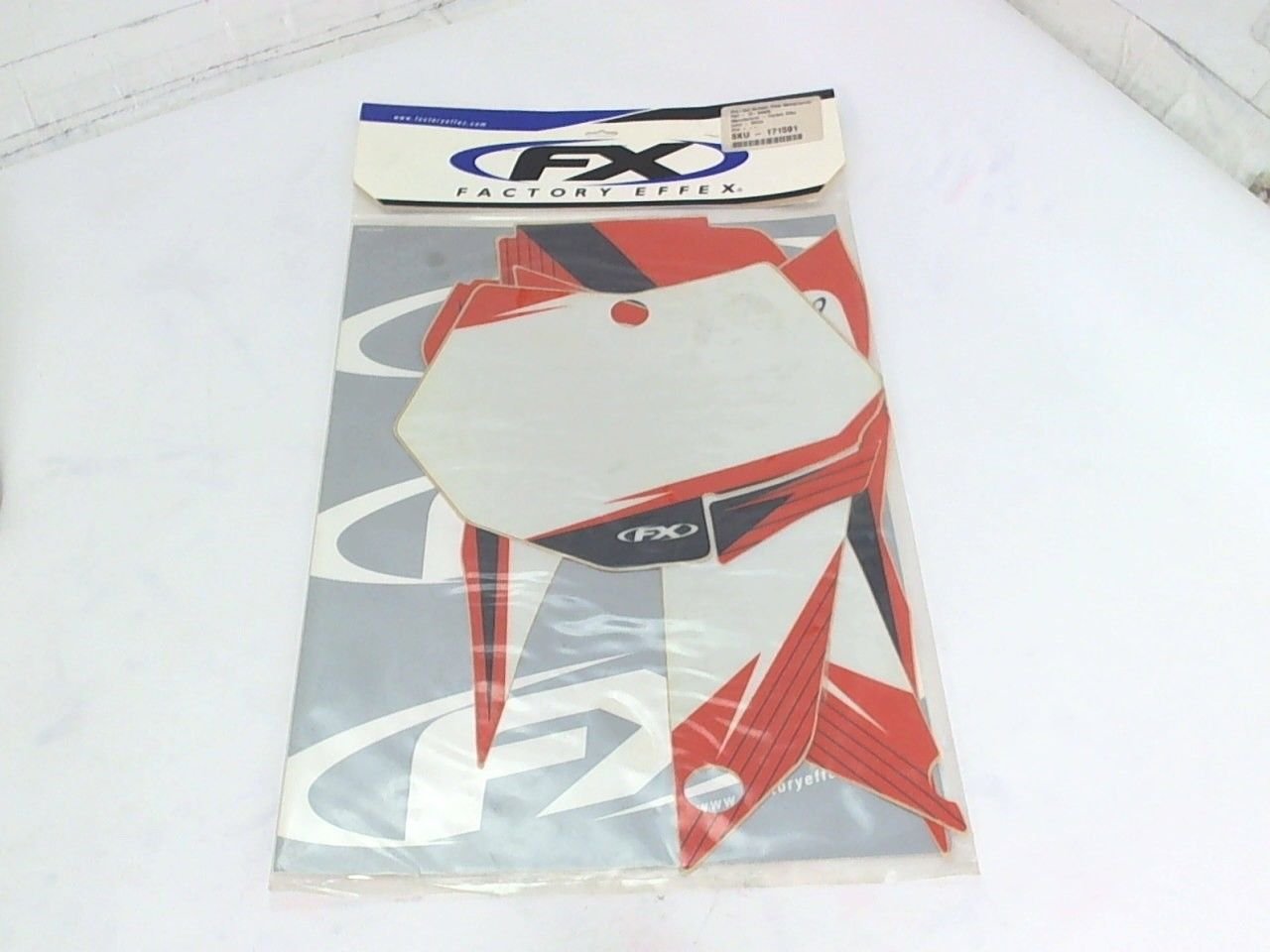 Factory Effex White Number Plate Backgrounds Graphics KTM 07-10 SX 08-10 XC
