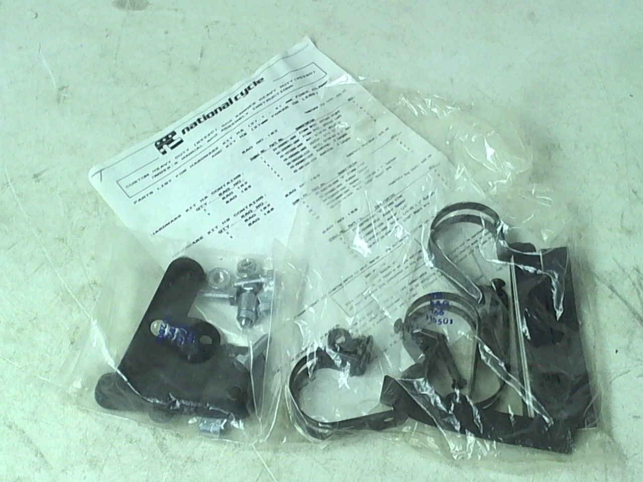 National Cycle Windshield Hardware Kit-HB 37MM Forks and Under