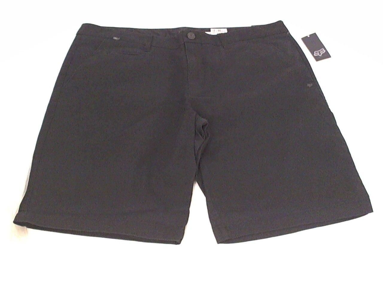 Fox Racing Selector Slim Fit Black Skateboard Casual Chino Shorts Mens Size 38