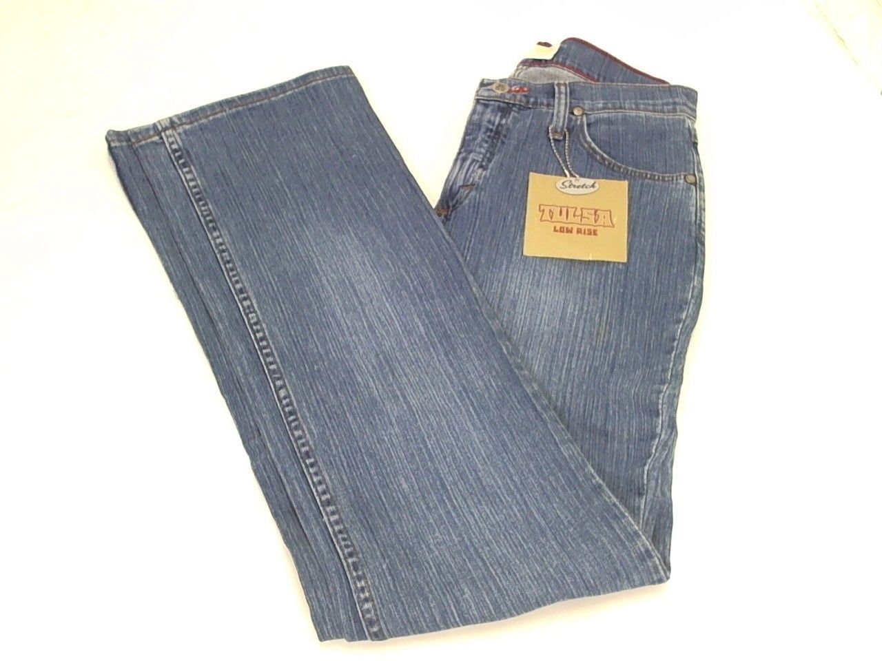 Wrangler 20X Tulsa Low Rise Slim Fit Boot Cut Stonewash Jeans 7/8 X 36