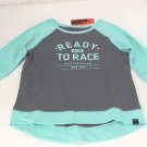 KTM Rapid Girls Ready To Race 3/4 Sleeve Raglan Grey & Teal T-Shirt X-Small