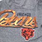 NFL Team Apparel Chicago Bears Womens Long Sleeve Jersey Top Silver Large NWT